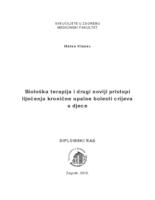 prikaz prve stranice dokumenta Biološka terapija i drugi noviji pristupi liječenju kronične upalne bolesti crijeva u djece
