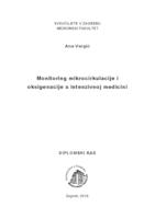 prikaz prve stranice dokumenta Monitoring mikrocirkulacije i oksigenacije u intenzivnoj medicini