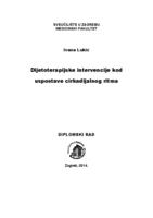 prikaz prve stranice dokumenta Dijatoterapijske intervencije kod uspostave cirkadijalnog ritma