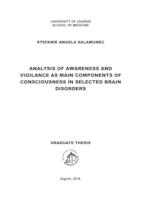 prikaz prve stranice dokumenta Analysis of awareness and vigilance as main components of consciousness in selected brain disorders