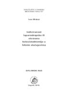 prikaz prve stranice dokumenta Indiciranost laparoskopske ili otvorene kolecistektomije u hitnim slučajevima