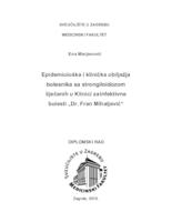 prikaz prve stranice dokumenta Epidemiološka i klinička obilježja u bolesnika sa strongiloidozom liječenih u Klinici za infektivne bolesti "Dr. Fran Mihaljević"