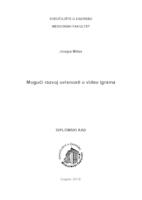 prikaz prve stranice dokumenta Mogući razvoj ovisnosti o video igrama