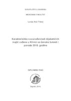 prikaz prve stranice dokumenta Karakteristike novorođenčadi dijabetičnih majki rođene u Klinici za ženske bolesti i porode 2018. godine