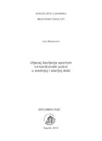 prikaz prve stranice dokumenta Utjecaj bavljenja sportom na kardiološki pobol u srednjoj i starijoj dobi