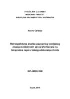 prikaz prve stranice dokumenta Retrospektivna analiza usvojenog teorijskog znanja medicinskih sestara/tehničara na tečajevima neposrednog održavanja života