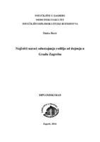 prikaz prve stranice dokumenta Najčešći uzroci odustajanja rodilja od dojenja u gradu Zagrebu