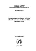 prikaz prve stranice dokumenta Invazivna pneumokokna bolest u odraslih odnosno čimbenici rizika i klinički ishod