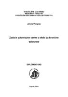 prikaz prve stranice dokumenta Zadaće patronažne sestre u skrbi za kronične bolesnike