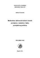 prikaz prve stranice dokumenta Međuodnos aktivnosti bolesti i kožnih promjena u nastanku i tijeku psorijatičnog artritisa