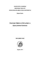 prikaz prve stranice dokumenta Značenje Odjela za hitni prijem u Općoj bolnici Karlovac