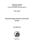 prikaz prve stranice dokumenta Zdravstvena njega bolesnika s karcinomom larinksa