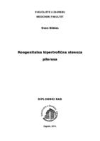 prikaz prve stranice dokumenta Kongenitalna hipertrofična stenoza pilorusa