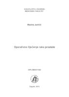 prikaz prve stranice dokumenta Operativno liječenje raka prostate