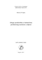 prikaz prve stranice dokumenta Uloga probiotika u bolestima probavnog sustava u djece