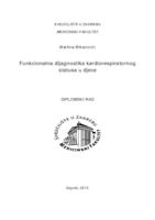 prikaz prve stranice dokumenta Funkcionalna dijagnostika kardiorespiratornog statusa u djece