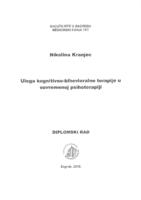 prikaz prve stranice dokumenta Uloga kognitivno - bihevioralne terapije u suvremenoj psihoterapiji