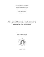 prikaz prve stranice dokumenta Hiperprolaktinemija - rizik za razvoj metaboličkog sindroma