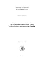 prikaz prve stranice dokumenta Razvoj perineuronskih mreža u sloju pod kortikalnom pločom mozga čovjeka