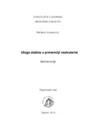 prikaz prve stranice dokumenta Uloga statina u prevenciji vaskularne demencije