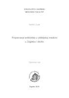 prikaz prve stranice dokumenta Propisivanje antibiotika u obiteljskoj medicini u Zagrebu i okolici