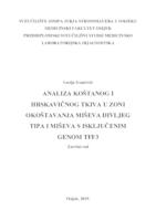 prikaz prve stranice dokumenta Analiza koštanog i hrskavičnog tkiva u zoni okoštavanja miševa divljeg tipa i miševa s isključenim genom TFF3