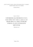 prikaz prve stranice dokumenta Usporedba ranih rezultata kirurške revaskularizacije miokarda sa i bez uporabe stroja za izvantjelesni krvotok