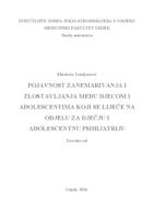 prikaz prve stranice dokumenta Pojavnost zanemarivanja i zlostavljanja među djecom i adolescentima a koji se liječe na Odjelu za dječju i adolescentnu psihijatriju