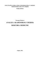 prikaz prve stranice dokumenta Analiza akademskog uspjeha doktora medicine