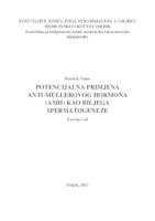 prikaz prve stranice dokumenta Potencijalna primjena anti-Mullerovog hormona (AMH) kao biljega spermatogeneze