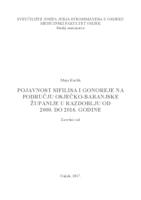 prikaz prve stranice dokumenta Pojavnost sifilisa i gonoreje na području Osječko-Baranjske županije u razdoblju od 2000.-2016. godine