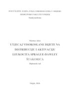 prikaz prve stranice dokumenta Utjecaj visokoslane dijete na distribuciju i aktivaciju leukocita Sprague-Dawley štakorica