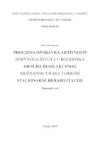 prikaz prve stranice dokumenta Procjena oporavka aktivnosti dnevnoga života u bolesnika oboljelih od akutnog moždanog udara tijekom stacionarne rehabilitacije