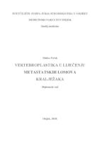 prikaz prve stranice dokumenta Vertebroplastika u liječenju metastatskih lomova kralježaka