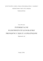 prikaz prve stranice dokumenta Interiktalne elektroencefalografske promjene u djece s epilepsijom