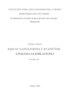 prikaz prve stranice dokumenta Sastav gangliozida u staničnim linijama glioblastoma