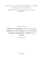 prikaz prve stranice dokumenta Protutumorski učinci novih derivata kumarina na stanice tumora debelog crijeva in vitro