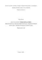 prikaz prve stranice dokumenta POVEZANOST EMOCIONALNIH I PROFESIONALNIH KOMPETENCIJA MEDICINSKIH SESTARA/MEDICINSKIH TEHNIČARA