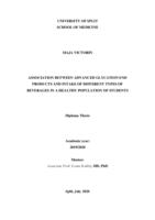 prikaz prve stranice dokumenta Association between advanced glycation end products and intake of different types of beverages in a healthy population of students