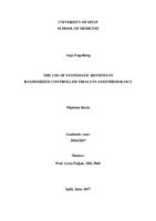 prikaz prve stranice dokumenta The use of systematic reviews in randomized controlled trials in anesthesiology