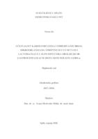 prikaz prve stranice dokumenta Učestalost karijesnih lezija i određivanje broja mikroorganizama Streptococcus mutans i Lactobacillus u slini ispitanika oboljelih od gastroezofagealne refluksne bolesti (GERB-a)