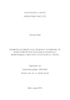 prikaz prve stranice dokumenta Sindrom sagorijevanja (burnout syndrome) te radni i društveni angažman studenata Medicinskog fakulteta Sveučilišta u Splitu