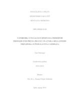 prikaz prve stranice dokumenta Usporedba učestalosti dimenzija prirodnih prednjih zubi prema pravilu zlatnoga reza između pripadnika južnih Slavena i Germana
