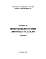 prikaz prve stranice dokumenta Testiranje sigurnosti računalne mreže na Međimurskom veleučilištu u Čakovcu