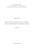 prikaz prve stranice dokumenta MORFOLOŠKE I FIZIOLOŠKE PRILAGODBE NA ŽIVOT U EKSTREMNIM EKOLOŠKIM UVJETIMA