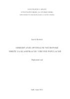 prikaz prve stranice dokumenta Određivanje optimalne neuronske mreže za klasifikaciju virusne populacije