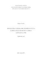 prikaz prve stranice dokumenta Histološka građa organskih sustava lubina Dicentrarchus labrax (Linnaeus, 1758)