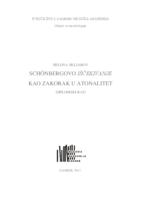 prikaz prve stranice dokumenta Schönbergovo "Iščekivanje" kao zakorak u atonalitet