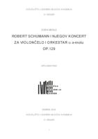 prikaz prve stranice dokumenta Robert Schumann i njegov koncert za violončelo i orkestar u a-molu op. 129