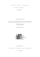 prikaz prve stranice dokumenta Utjecaj meditacije na psihu i pjevanje